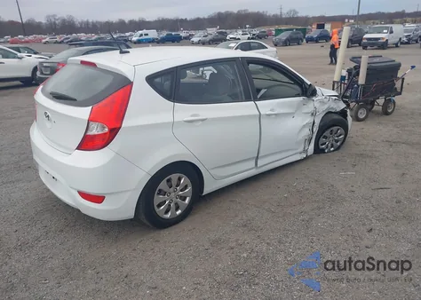 2016 Hyundai Accent Se z USA, uszkodzony, nr VIN KMHCT5AE1GU283521